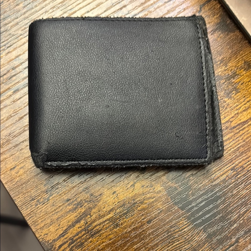 Black Leather Key Card Holder with Matte Finish